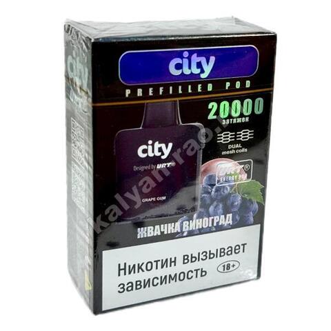 Картридж City Energy Pro URT - Жвачка Виноград 12000 затяжек