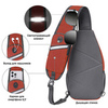 Картинка рюкзак однолямочный Nevo Rhino 8999-1-NW Vermilion red - 2