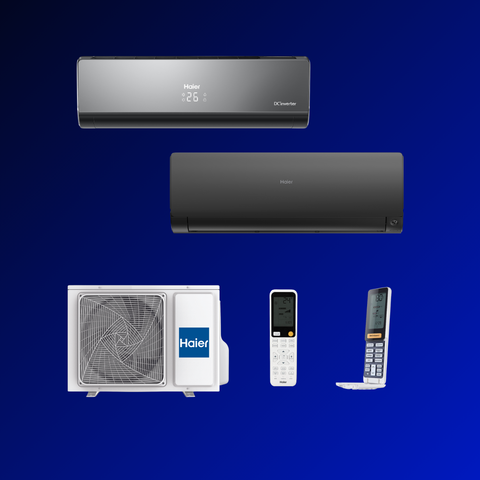 Мульти сплит-система Haier AS12NS6ERA-B + AS50S2SF2FA-B / 2U50S2SM1FA-3 на 2 комнаты 35+50 м2