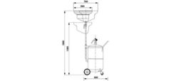 Установка для слива/откачки 90л, RAASM 44090/C1 (Италия)