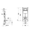 Duravit WD1029000000/WF1202000010 Инсталляция, Duravit, DuraSystem, для подвесного унитаза, шгв 500*126-170*1150