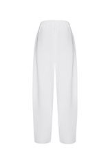 Штаны бананы с защипами Белый