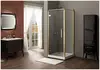 Aquanet NBB122 Компл.2 - NBB1221-1 R Душевая шторка BETA CUBE CLASSIK (1000х1000х2000) золото,стекло прозрачное 8 мм (184917)