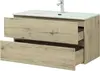 Aquanet 274135 Тумба с раковиной Алвита new 100 2 ящ. цв.дуб веллингтон белый (274135)
