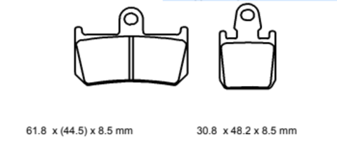 Колодки  G-brake   GM-02064S