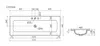 Ceramica Nova CN7024MB CN7024MB Раковина накладная Element с тремя отверстиями под смеситель 1210*457*137мм, цвет черный ма
