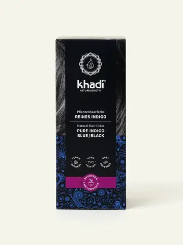 ИНДИГО натуральная краска для волос Khadi Naturprodukte, 100 гр