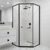RGW 350608899-14 Душевой уголок 90*90*195 RGW HO-088-B Трапеция/Чёрный/Прозрачное/8 мм (2 уп.)