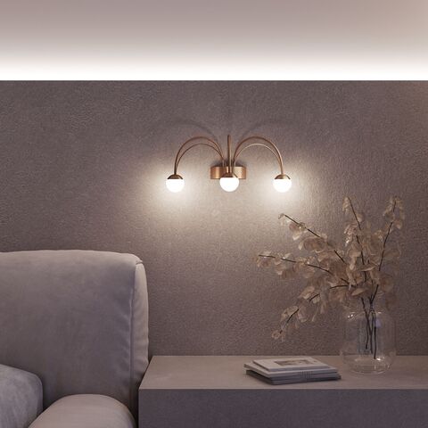 Настенный светодиодный светильник Eurosvet Ragno 90031/3 золото