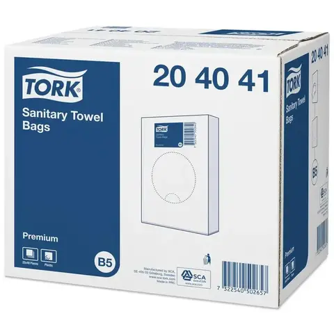 Tork пакеты гигиенические полиэтиленовые белый 204041