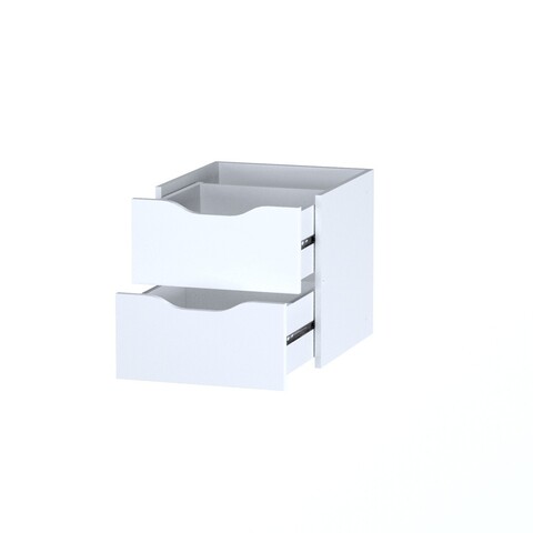 Фора модуль с двумя ящиками, размеры: 33*33*37 см, цвет: белый