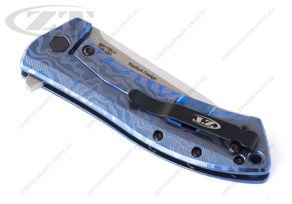 Нож Zero Tolerance 0801TIBLU First 4 Rexford - фотография 