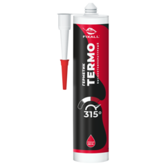 Герметик силиконовый FIXALL высокотемпературный (+300°C) красный 300мл.