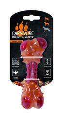 MPets игрушка для собак Карнивор кость, вкус бекона, красная 14.5 x 5.1 x 5 см