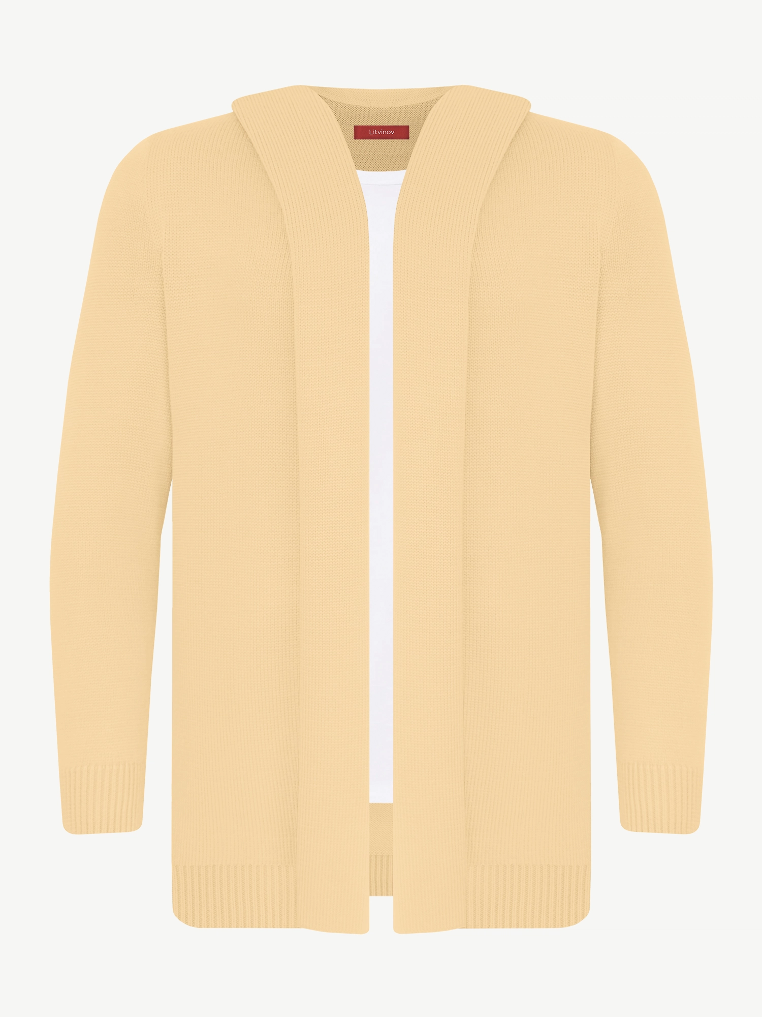 Кардиган с капюшоном из экохлопка