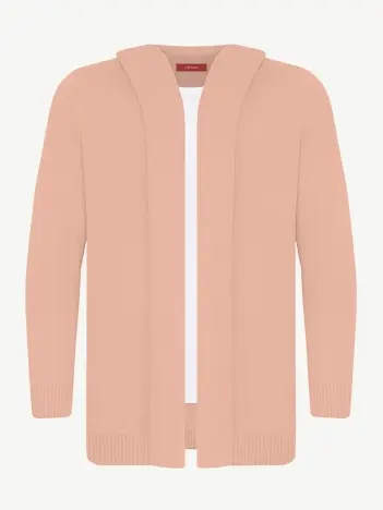 Кардиган с капюшоном из экохлопка