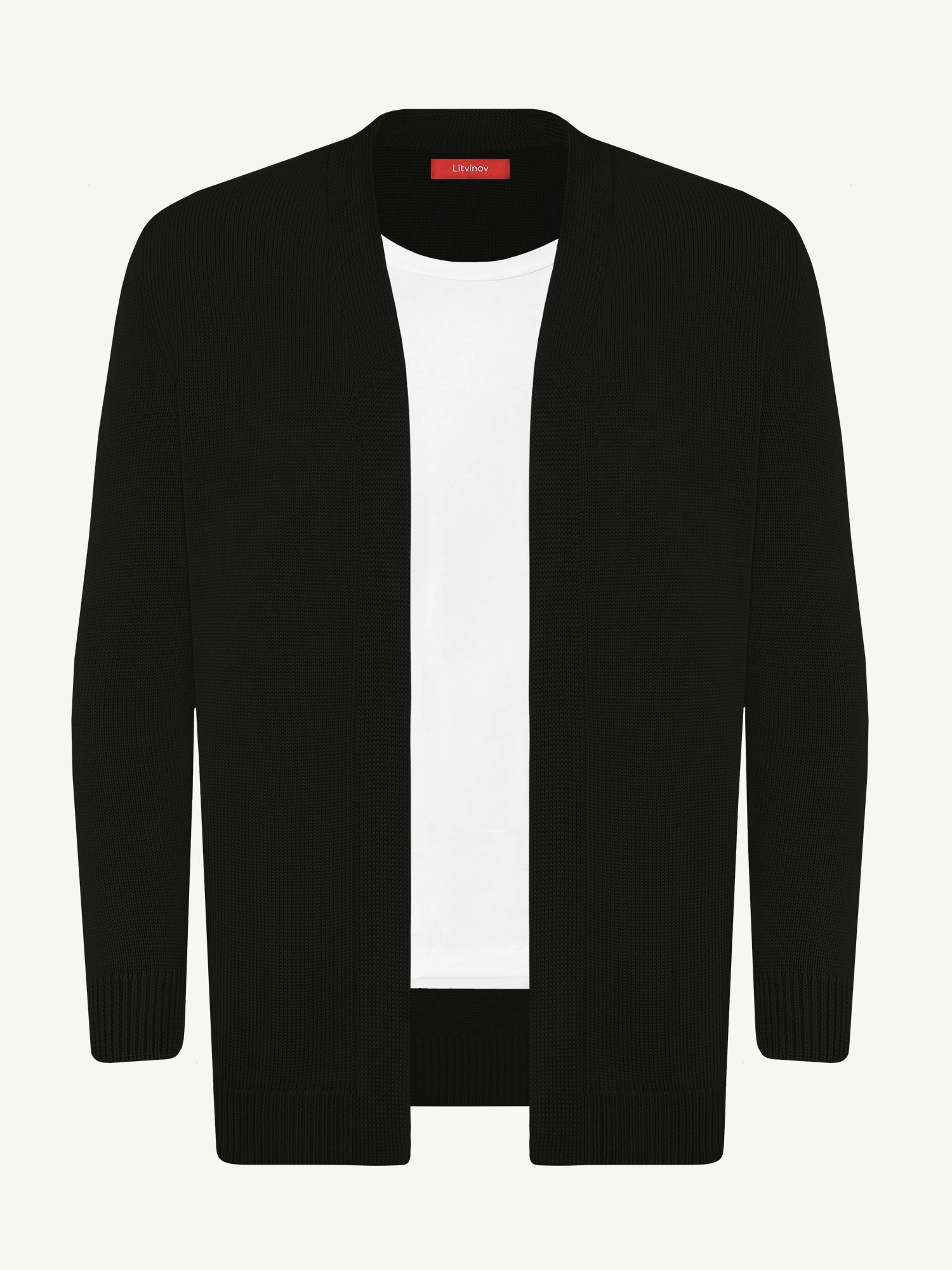 Кардиган с планкой из кашемира