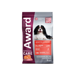 Сухой корм AWARD SPECIAL CARE Sensitive Skin&Coat для взрослых собак всех пород для здоровой кожи и шерсти со свежим лососем 2кг