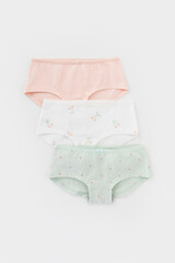 трусы/ уп  для девочки  К 1964-3уп/зеленая пастель,зефир,сахар,вишня