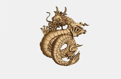 Силиконовый молд № 0308 Китайский дракон левый