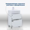Aquanet 344138 Тумба Нота new 50 напольная 2ящ. цв.белый глянец (344138)