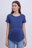 Футболка для беременных и кормящих 10590 индиго