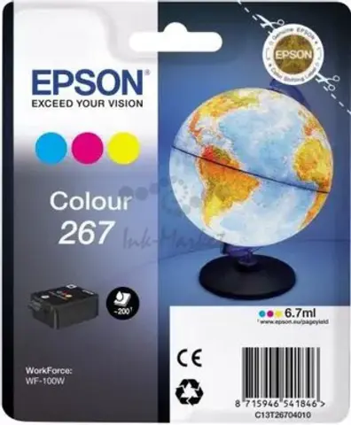 Картридж Epson C13T26704010 I/C для Epson WF-100W (Tri-colour c,m,y)