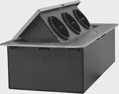Розетка Cactus CS-SOCKET-EU3-GYBK для столешницы 26.5x11.8x6.5см серый — фото 3