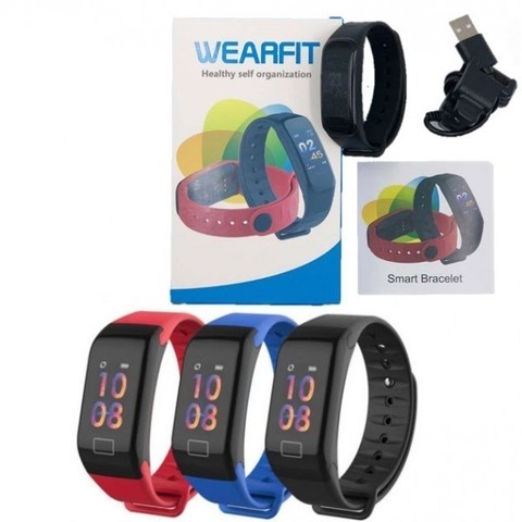 Фитнес браслет трекер  WEARFIT F1 чёрный