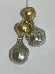 Perle (пусеты из серебра- комбо)