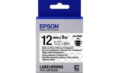 654015 Картридж EPSON с лентой LK-4TBW (лента повышенной адгезии 12мм, Прозрач./Черн. для LW-300/400/400VP/700/900P)