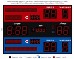 Табло для самбо Импульс 718-D18x11-D8x9-L2xS8x64xP10-L2xS8x32xP10-S2-P1