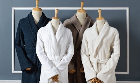 Халат махровый L'appartement Chicago серо-коричневый