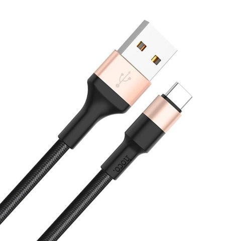 USB дата-кабель Hoco X26 Xpress charging data cable Type-C (1.0 м) Black & Gold