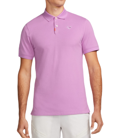 Поло теннисное Nike Rafa Slim Polo - rush fuchsia/vivid purple/vivid purple