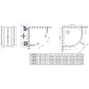 Radaway 10248010-01-01 Душевое ограждение Alienta E 800*1000 хром/прозрачное 10248010-01-01