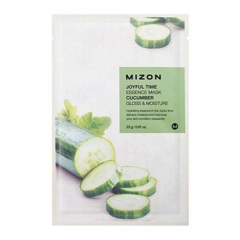 Mizon Joyful Time Essence Mask Cucumber - Тканевая маска для лица с экстрактом огурца