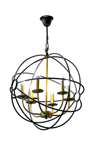 Лампа потолочная Garda Decor Сфера черная 91GH-2020-6