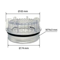 Пробка заливная (крышка) UNITED PARTS d74мм, М74х3мм для садовых насосов и насосных станций 1100/1300 Вт (90-1332)