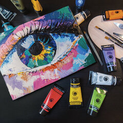 Краска акриловая художественная BRAUBERG ART CLASSIC, туба 75мл, ФИОЛЕТОВАЯ СРЕДНЯЯ арт. 095