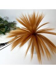 Волосы - трессы для кукол, прямые, 15 см*1 метр., светло-оранжевые, набор 2 шт.