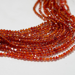 Фианиты, оттенок "Хурма", 4мм, шар, микроогранка