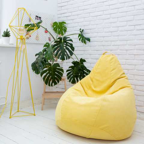 Груша М микровельвет (жёлтая)