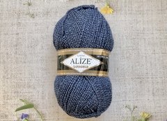 Пряжа ALIZE "Lana Gold Classic". 901 сине-голубой меланж