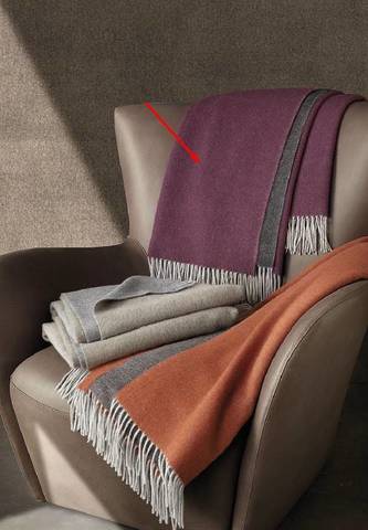 Плед 130x180 Somma Gold 310 boreaux-grigio