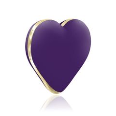 Фиолетовый вибратор-сердечко Heart Vibe - 
