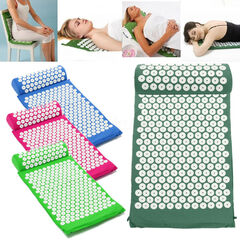 Акупунктурный массажный комплект из коврика и валика Acupressure Mat