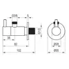 Ravak X01827 Вентиль угловой универсальный с цанговым зажимом 1/2"x3/8" K ХРОМ