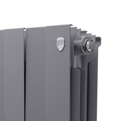 Royal Thermo PianoForte 200 Silver Satin, 16 секций - радиатор с подключением нижним правым
