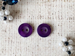 Пуговицы блузочные, d 1,2 см, 2 прокола, фиолетовый